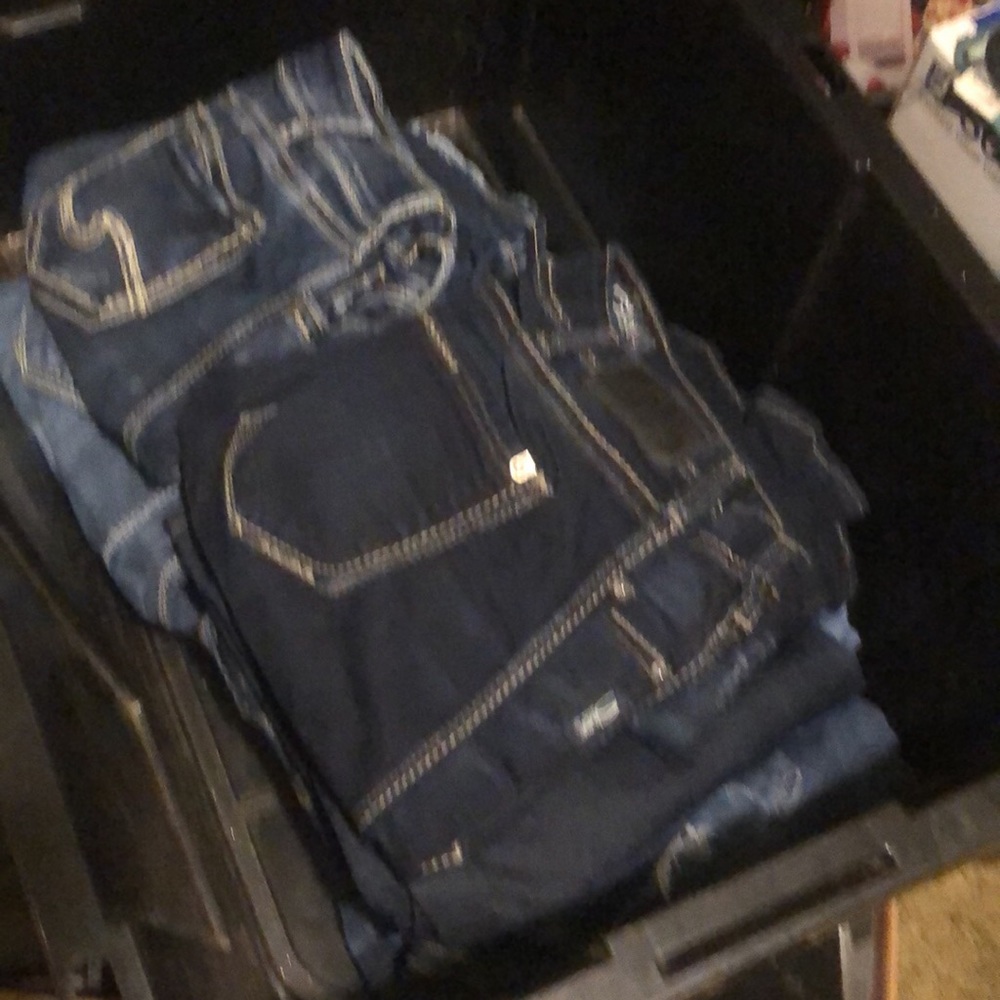 Jeans forsale worn once if at all I have silver skinny and straight $30 I have